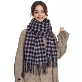 MUQU Scarf for Women - Winter Plaid Scarfs Long Scarves Ladies Tartan Blanket Fashion Soft Warm Shawls Wraps Stole