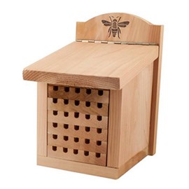 Woodlink 28552 Heavy Duty Cedar Mason Bee, Small Insect House, 9.5" H, Wood