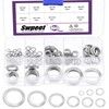 Swpeet 160Pcs 9 Size M3 M4 M5 M6 M8 M10