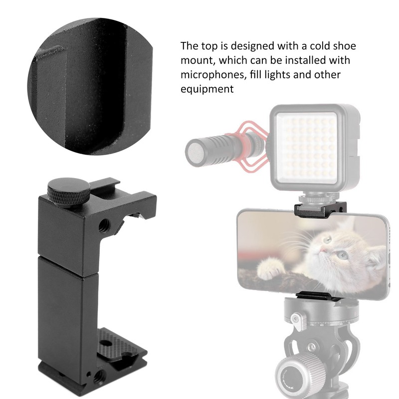 Mobile Phone Clamp for Tripod Mount Adapter Universal Smartphone Holder