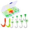 T0015 Luminous Jig Head Hook Soft Plastic Artificial Fishing Lures