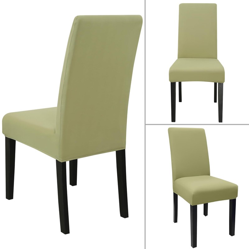 Keyroal Dining Room Chair Covers Set of 4, Stretch Solid