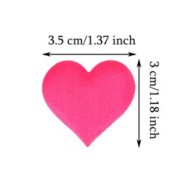 ONLYKXY 200Pcs 3.5cm Big Sponge Confetti Decor Flower Confetti Heart Shape Petals Confetti Table Decor Glitter Confetti for Wedding Party Valentine's Day Scatter Ponge Petal Confetti (Rose Red)