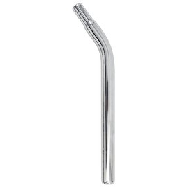 Bike Seat Post W/O Support, Steel Lay Back BMX Bicycle Seat Post Without Support, Multiple Sizes Silver (25.4 x 350mm)