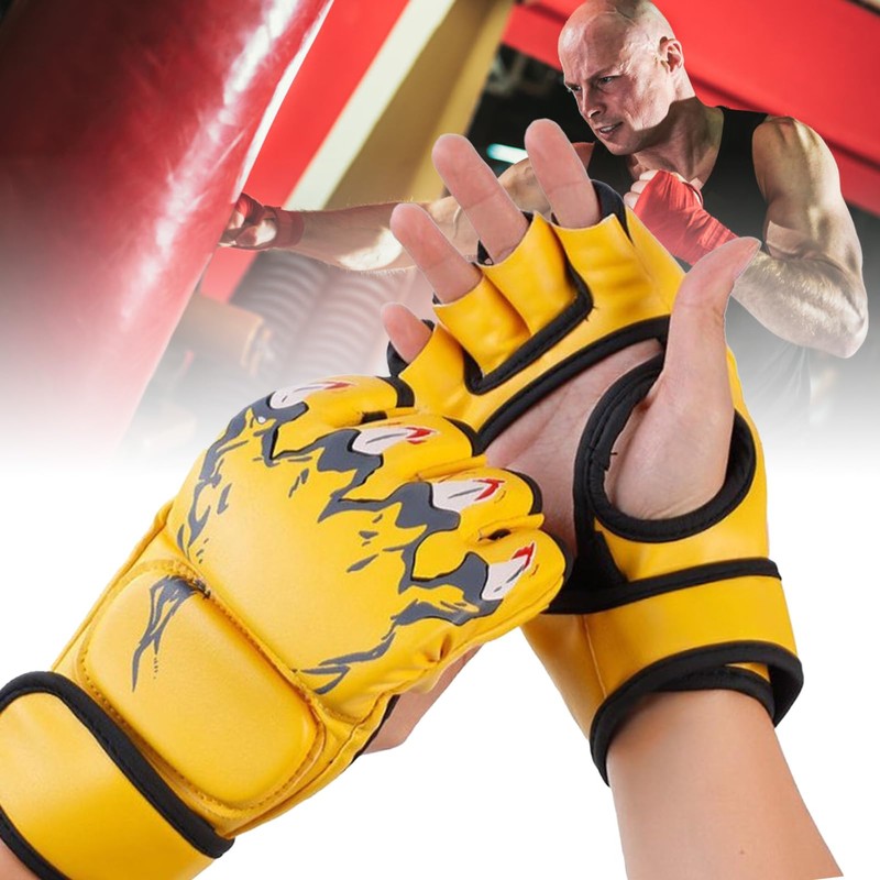 Boxing Gloves, Half Finger Boxing Gloves Punching Bag Open Palms