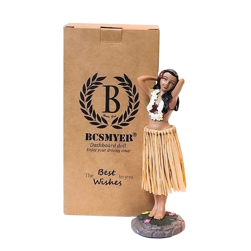 BCSmyer Hawaii Hula Girl Dashboard Bobbleheads for Driver Dashboard Decorations