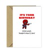 Funny Deadpool Birthday Card - Mr Pool Doesn't Care That