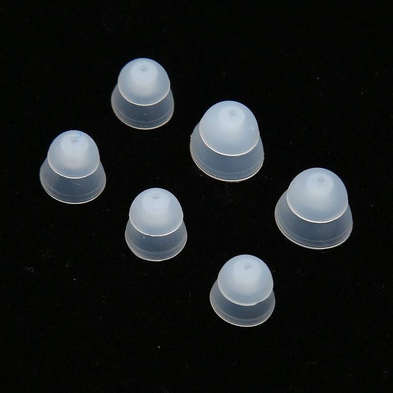15pcs Hearing Amplifier Eartip 2 Layers Detachable Silicone Hearing Amplifier