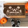 SILYHEART for Unto Us A Child is Born Coir Doormat