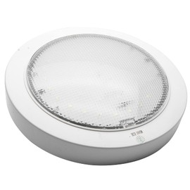 Riloer 12V 9W Car LED Interior Roof Light, White Lighting Ultra Thin Spot Light Round Reading Lamp, Universal for Vans Trailers Caravans Lorries Car Boots