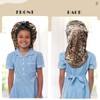 Kids Long Hair Bonnet for Sleeping - Double Layer Girls