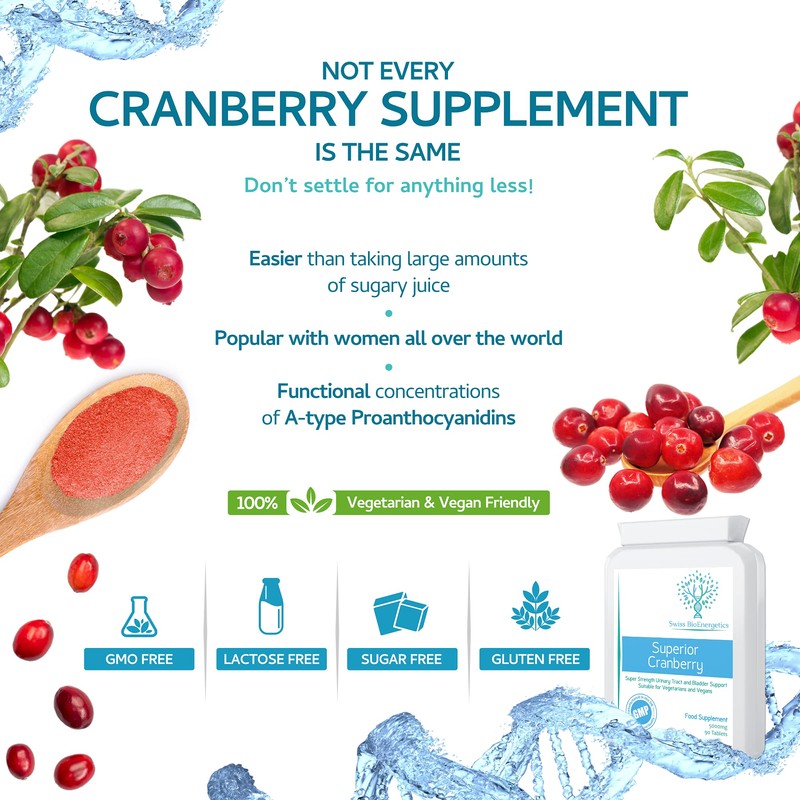 Cranberry - 5000mg 90 Tablets - Superior Natural High Strength