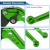 X AUTOHAUX Short Brake Clutch Levers for Triumph Trident 660