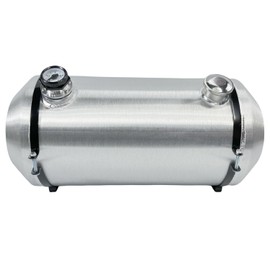JSD 12.5 Gallon 12x26 Universal Aluminum Gas Tank Fuel Tank With Level Gauge 1/4 NPT Outlet For lawn mowers