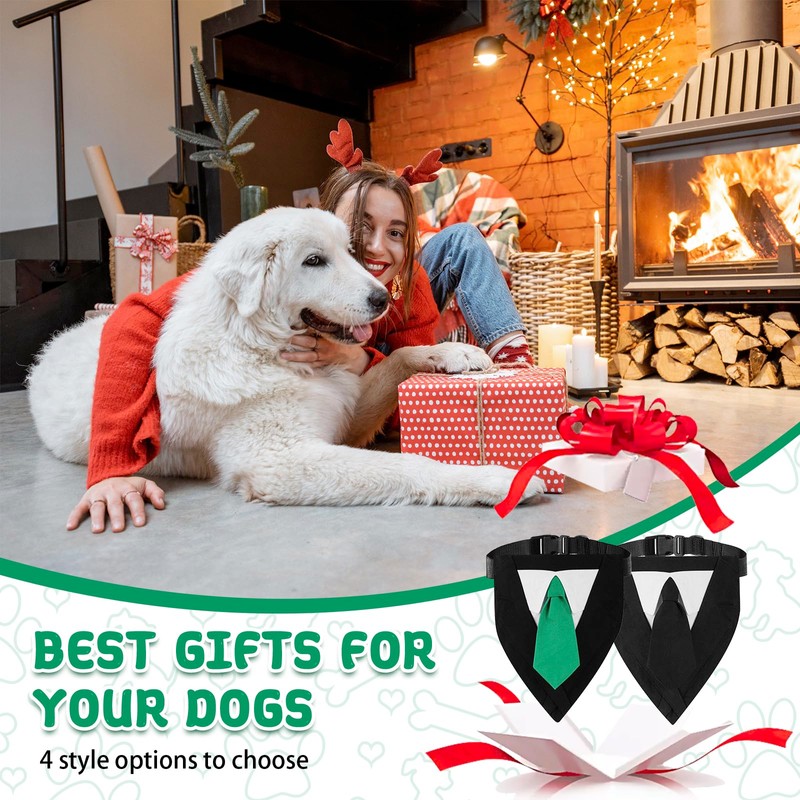 Dog Tuxedo Adjustable BuckleFormalwith Bow Tie Costume Pet Party Tux