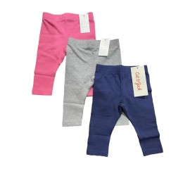 Cat & Jack Baby Girls' 3pk Leggings Set - Cat & Jack, Blue/Grey/Pink