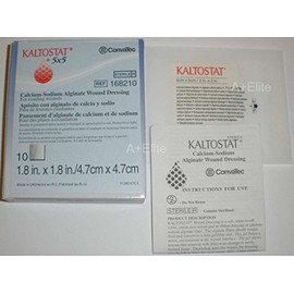 KALTOSTAT Alginate Wound Dressing - 4.5cm -4.5cm Box of 10 by Kaltostat