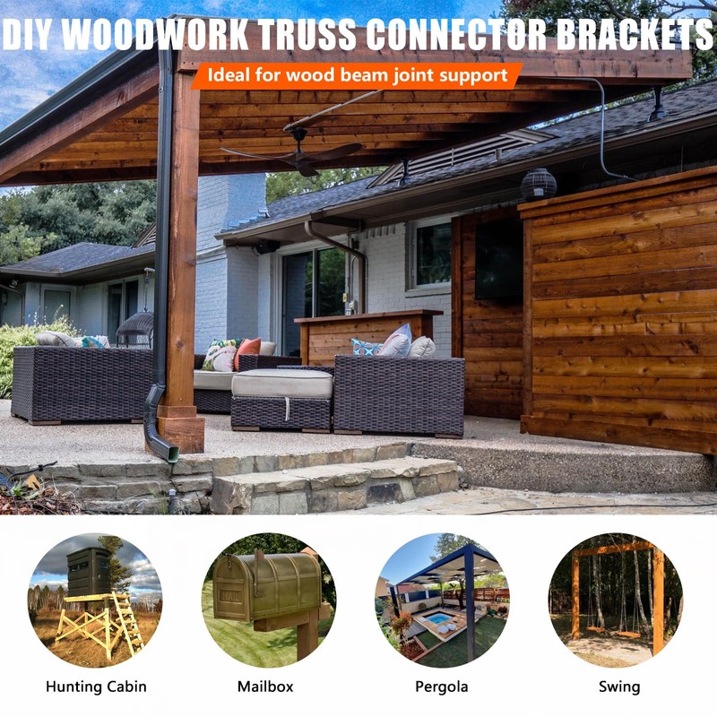 ITEVE.GD Roof Riser Bracket Kit,Adjustable Angle Roof Riser for 4