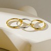 AllenCOCO 14K Gold Plated Stackable Rings, 3 Ring Set –