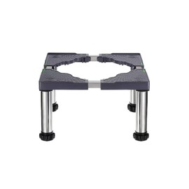 Mini Fridge Stand, 11.4"-12.6" Height, 4-Strong Legs Laundry Stand Base Multi-Functional Adjustable Base Tray Anti-Vibration, for Refrigerator Washing Machine Dryer Dishwasher AC, with Screwdriver wrench