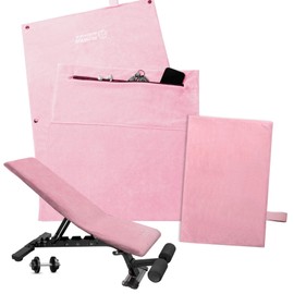 POWER GUIDANCE Fitness Towel, Sports Towel Set, Ultra Absorbent & Compact, Microfibre Sports Towel with Zip Pocket for Gym and Training, Extra Soft, Machine Washable (Pink)