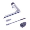 SENQI 22.2 x 25.4 mm Electroplating Gooseneck Aluminium Alloy 80