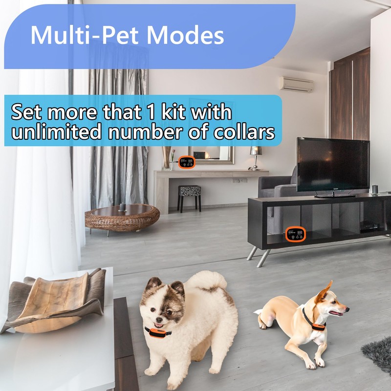 UltraCrab Indoor Pet Barrier for Dogs, Wireless Indoor Electric Fence,