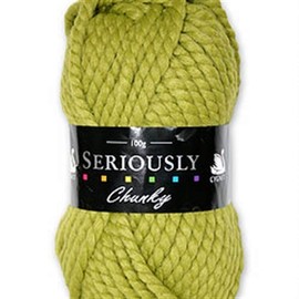 Cygnet SERIOUSLY CHUNKY Knitting Acrylic Yarn / Wool 100g - 3877 Meadow Green