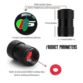 Car Wheel Tire Valve Stem Caps Aluminum Alloy Tire Air Caps Cover Compatible with XE XEL XF XFL XJ F-PACE F-Type Accessories