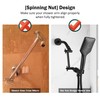 Shower Extension Arm for Rain Showerheads, Angle & Height Adjustable,