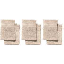 REDBEST Chicago Wash Mitt 15 x 21 cm Pack of 6 Beige