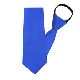 Keyoung Black Men's Ties, Pre-Tied Adjustable Ties with Zip, Black Tie Men's Elegant Wedding Ties for Office or Holiday Events, royal blue