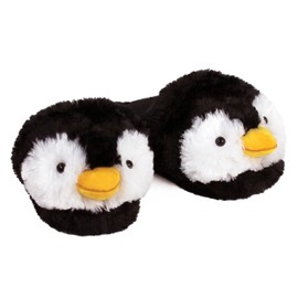 Everberry Fuzzy Penguin Slippers for Women and Men - Fluffy Plush Animal Slippers for Adults
