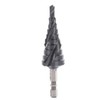 10 Size Step Drill Bits Hex Shank HSS Step Drill