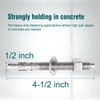 Horiznext 1/2 Concrete Anchors, 1/2 Stainless Steel Wedge Anchors for