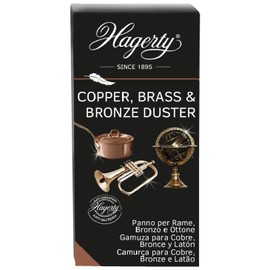 Hagerty Copper, Brass & Bronze Duster, Polishing Cloth for Copper, Bronze & Brass, Antioxidation Protection, 36 x 55 cm, 42 g