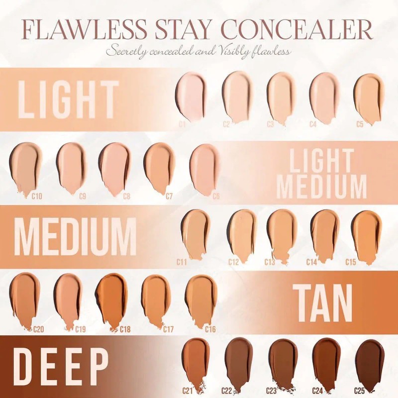 Corrector Cobertura Completa Flawless Stay Beauty Creations Tono Fs C22