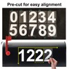 Mailbox Numbers for Outside, 50 Pcs Reflective Number Stickers with