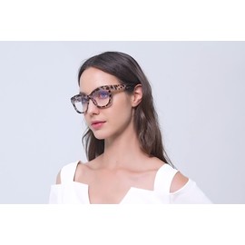 Areyeth 2 Pairs Oversized Retro Reading Glasses for Women, Oprah Style Large Blue Light Blocking Readers(3.0X)