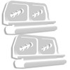 2 Pack Replacement Door Slides for Metal Sheds – Compatible