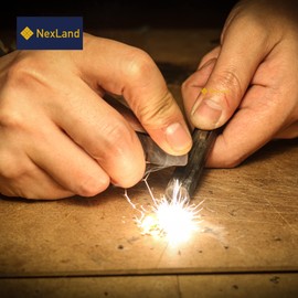 NexLand CS4015 Ceramic Ferro Rod Striker Balanced Size for Bushcraft Camping Emergency Fire Start 2pcs