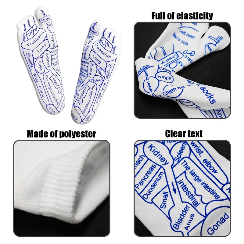 1 Pair Acupuncture Massage Socks, 2 Massagers, 1 Pair Massage