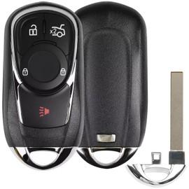 Autel MaxiIM IKEYOL004AL Blank Key for Buick, 4 Buttons, OE-Quality Programmable Replacement, Ultra-Long 130FT/40M Remote, 315MHz/ 415MHz, Work w/ Autel Tool KM100 (X) IM508S IM608S II IM608S PRO II