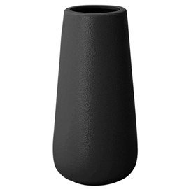 Tall 8” Matte Black Ceramic Vases for Modern Home Decor Centerpieces, Classic Decorative Flowers Vase for Pampas Grass
