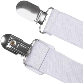 Duvet Clips, Anti-Slip Clips, Bed Sheet Clips, Set of 8, Adjustable 11.8-50 Inches (30-129 cm), Loyouve Corner Fasteners, Duvet Shifting, Clips, White