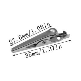 yyangz 120PCS Metal Alligator Clips 35mm Electric Insulation Clips Wire Small Battery Clips Power Testing Clamps Suitable for Home Automotive Use DIY Welding Auxiliary Equipment Laboratory