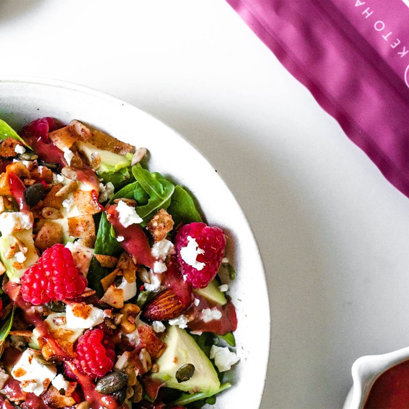 Keto Hana Raspberry Breakfast, Snacking Granola, Just 2g Net Carbs,