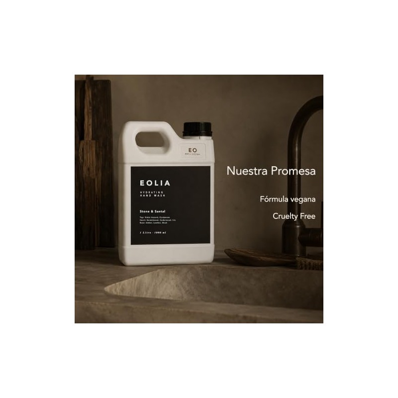 Jabón Líquido para Manos, Stone & Santal, No Reseca, 1L