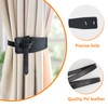 Leather Curtain Tie Backs, 4 Piece Minimalist Leather Drapery Tiebacks,
