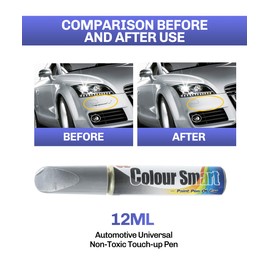 bylikeho Car Scratch Repair,Scratch Remover for Vehicles,Car Remover Scratch Paint Pen Car Touch Up Paint Fill Paint Pen,Car Accessories Touch-up Pen Car Scratch Remover for Deep Scratches (Silver)